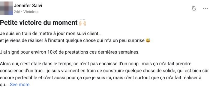 Témoignage client